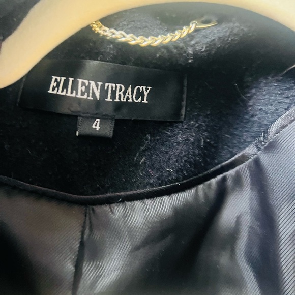 Ellen Tracy beautiful size 4 wool black and white winter coat! - Picture 4 of 8